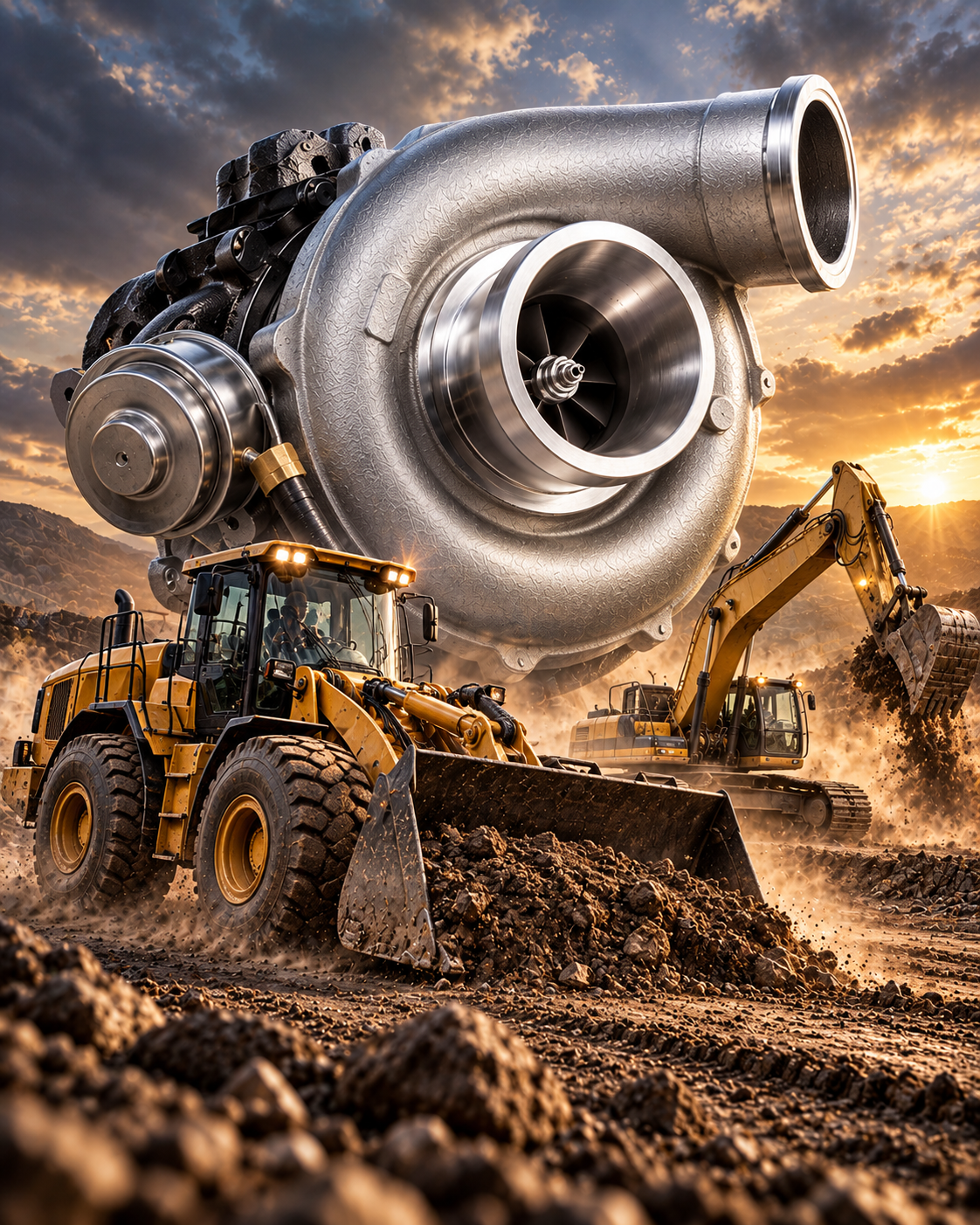 Turbocompressor e aplicação em máquinas: turbos e conjuntos centrais CHRA